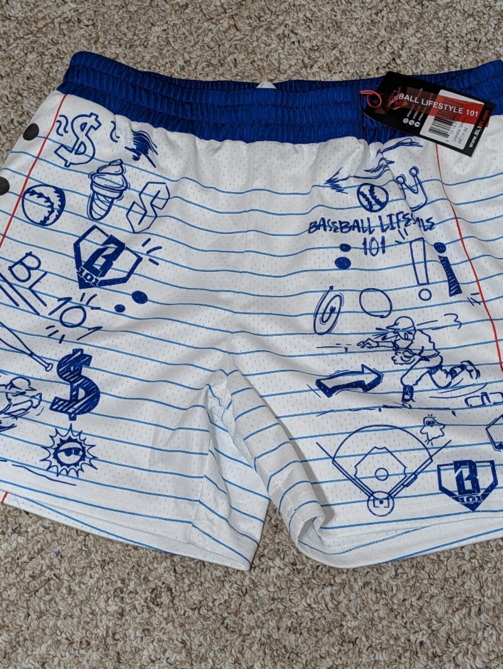 Baseball Lifestyle 101 Printed Shorts M